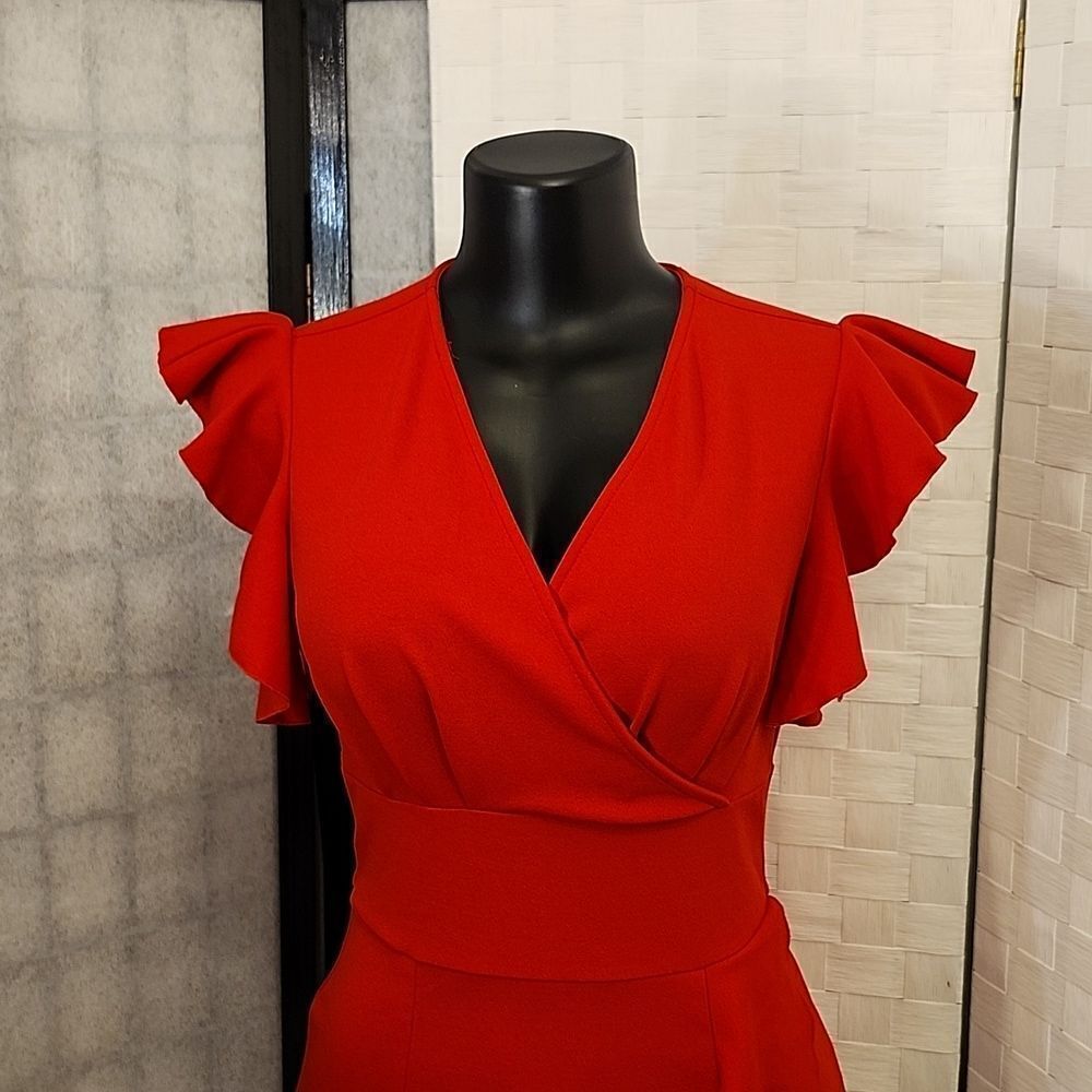 BRAND NEW KNITEE RUFFLE RUCHED SIDE MINI BODYCON DRESS - Picture 7 of 13